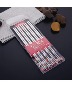 宝顺莱304不锈钢筷子 SBL Stainless Steel Chopsticks (5 Pairs)